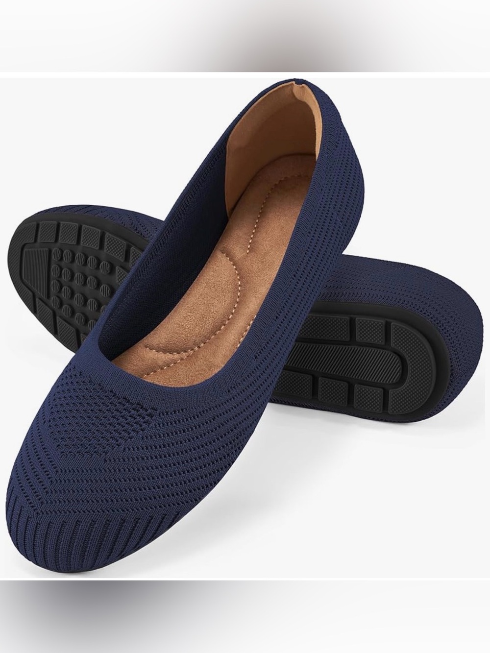 Knit Slip-On Ballet Flats